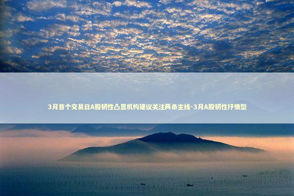 3月首个交易日A股韧性凸显机构建议关注两条主线-3月A股韧性抒情型