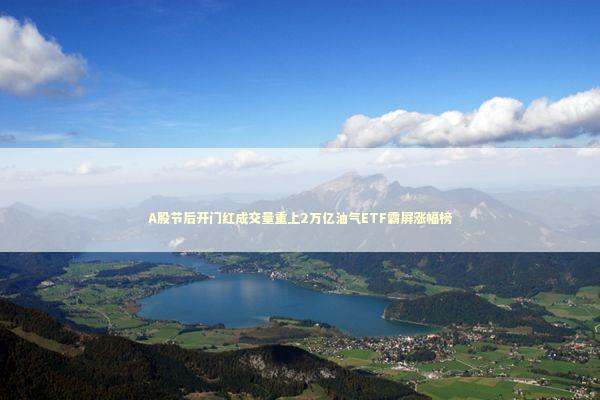 A股节后开门红成交量重上2万亿油气ETF霸屏涨幅榜