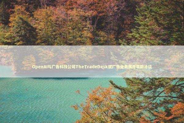 OpenAI与广告科技公司TheTradeDesk就广告业务展开早期洽谈