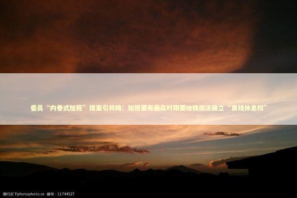 委员“内卷式加班”提案引共鸣：加班要有最高时限要给钱依法确立“离线休息权”