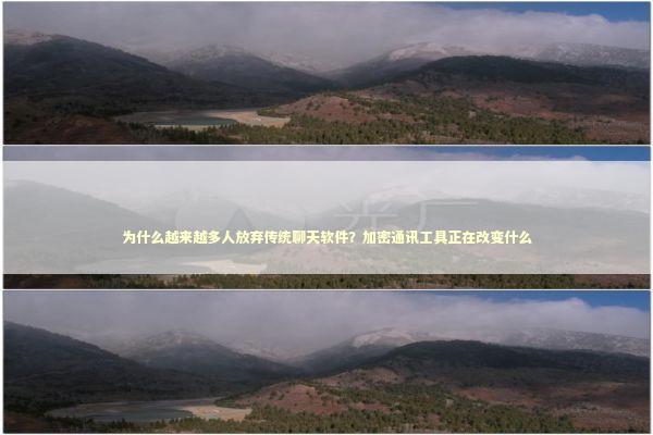 为什么越来越多人放弃传统聊天软件？加密通讯工具正在改变什么 IT技术